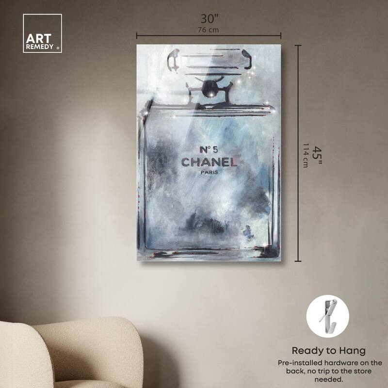 Doll Memories - Grey Perfume Acrylic by Art Remedy, Ready to Hang