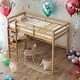 preview thumbnail 2 of 8, Twin High Loft Bed with Safety Guardrail,Built-in desk,Ladder,Kids Bed Design