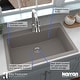 preview thumbnail 56 of 57, Karran QT-812 Top Mount 33 in. Large Single Bowl Quartz Kitchen Sink Kit