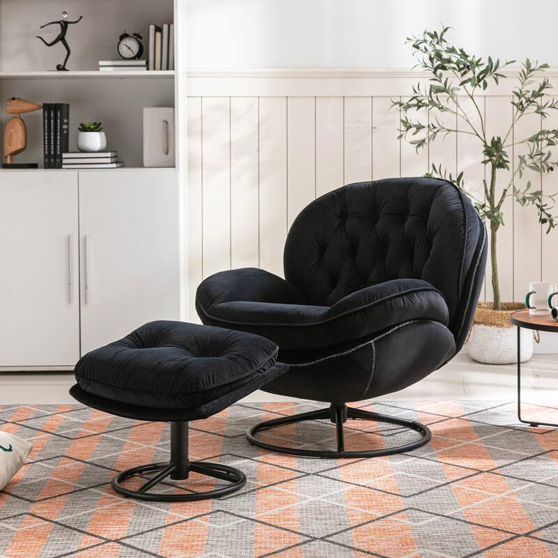 TV Chair Accent Chair for Living Room with Ottoman