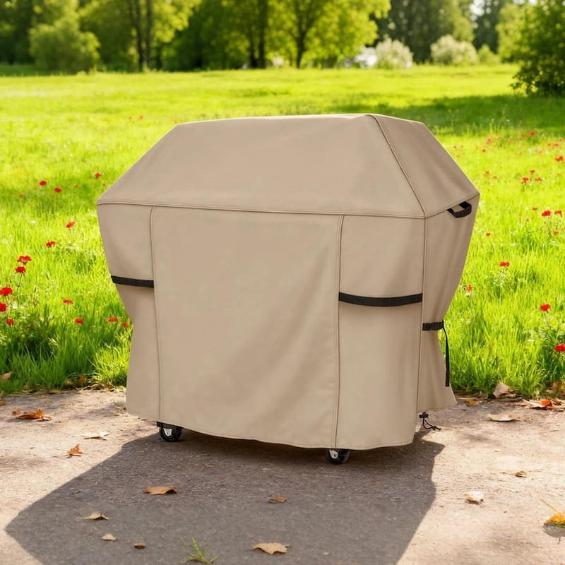 Heavy-Duty Outdoor BBQ Grill Cover - Waterproof, UV-Resistant & Tear-Proof with All-Weather Protection & Secure Fit