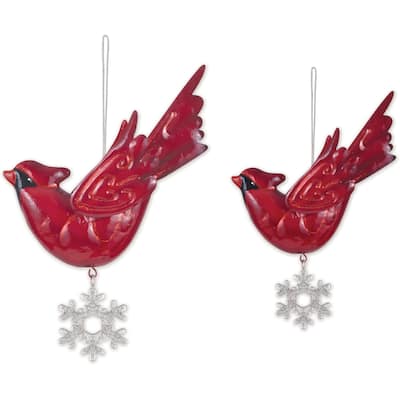Cardinal Ornament - Set of 2