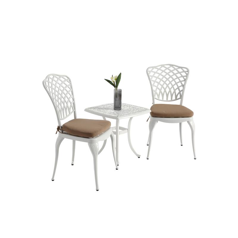 Aluminum Table Chairs Sets (2 Chairs & Coffee Table), All-weather