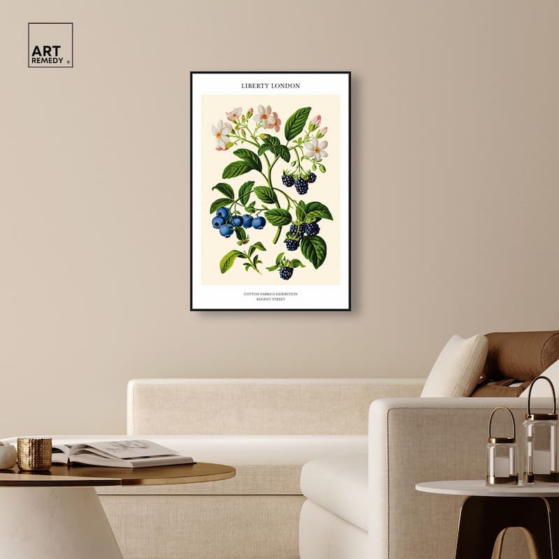 Berries and Blooms II Canvas by Art Remedy