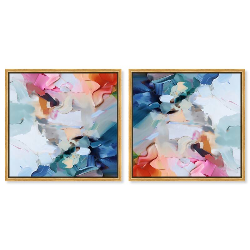 Contained Gesture II Canvas by Art Remedy - 24" x 24" - White