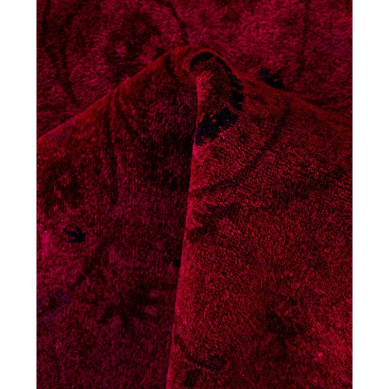 Overdyed One-of-a-Kind Hand-Knotted Area Rug - Pink - 4' 8" x 7' 4"