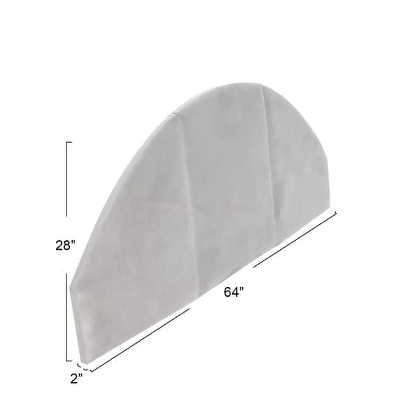 NoSom Upholstered Velvet Sound Reducing Panel Arched Headboard Bed