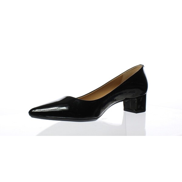 calvin klein black patent shoes