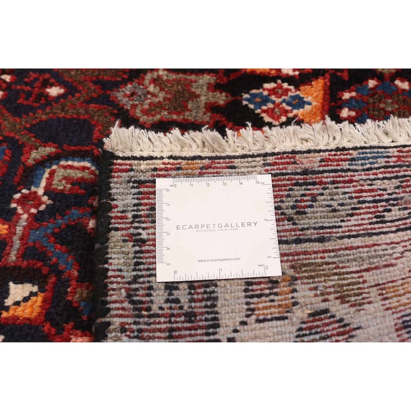 ECARPETGALLERY Hand-knotted Andelz Navy Wool Rug - 3'7 x 10'0