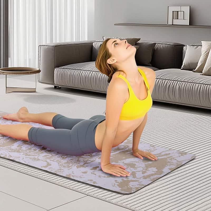 72x24" Extra Thick TPE Yoga Mat,Non-Slip Professional for Pilates Home