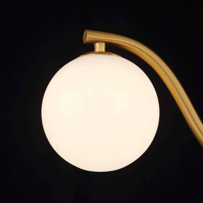 Adaline Modern Dimmable Glass Semi Flush Mount Ceiling Lighting with White Jade Glass