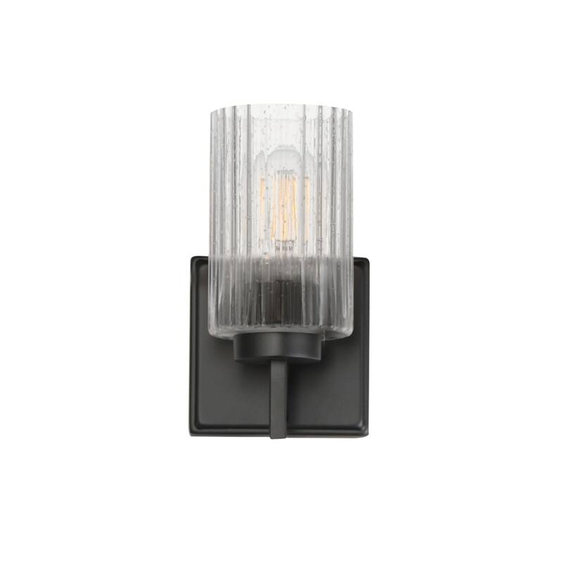 Maxim 21371 Rigata 9" Tall Bathroom Sconce - Black