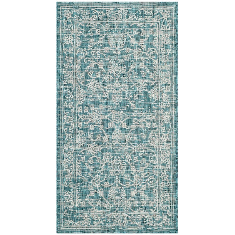 SAFAVIEH Courtyard Aquata Indoor/ Outdoor Waterproof Patio Backyard Rug