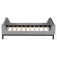 preview thumbnail 10 of 35, Twin Bed with Headboard, Footboard,Built-in Bed-end Book Storage Rack