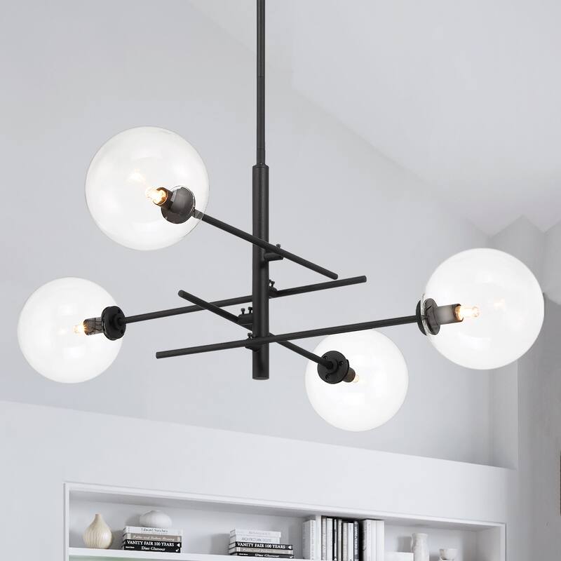 Caucy 4-Light Sputnik Modern Chandelier-UL - 32 inches