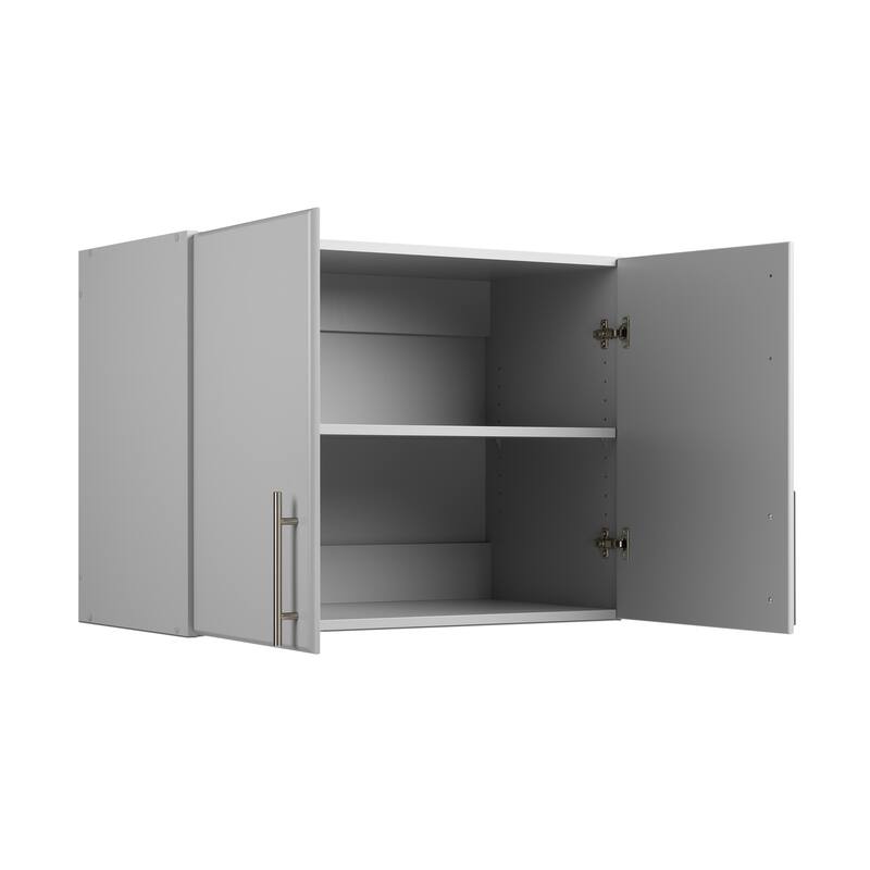 Prepac Elite Wall Cabinet, Garage Cabinet with Storage Shelf, Stackable, Garage Storage Cabinet with Doors and Shelves
