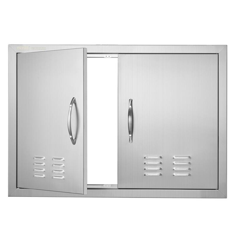 VEVOR Stainless Steel Double Kitchen Access Doors - 30W x 21H+Stainless Steel