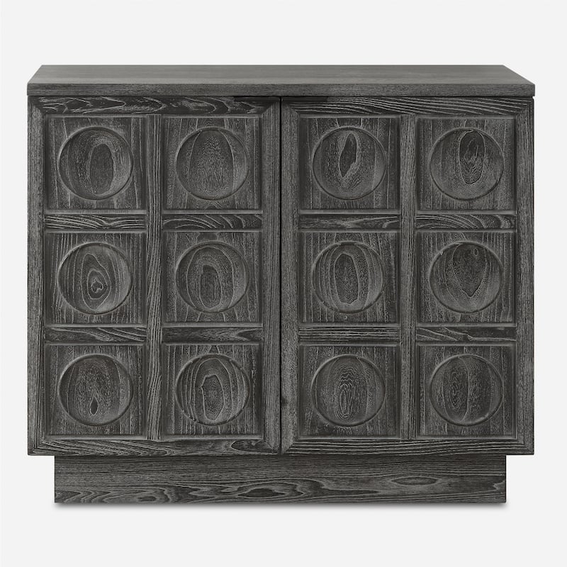 Uttermost 24426 Shelby 39" Wide Elm Wood Accent Cabinet with - Ebony