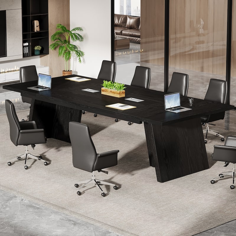 8ft Conference Table, Modern Office Meeting Room Table