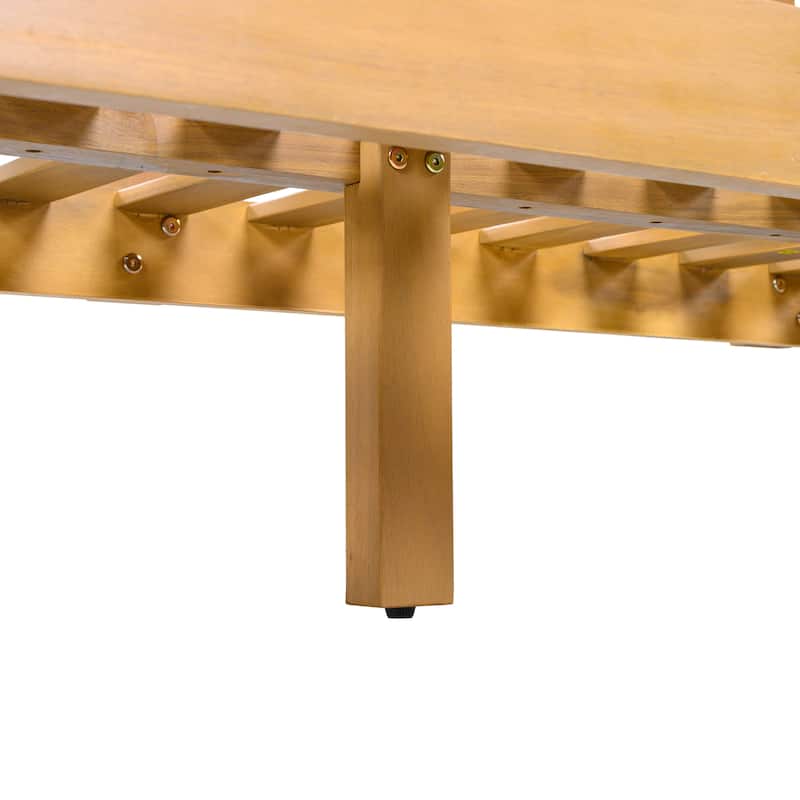 Christopher Knight Home - Modern Outdoor Acacia Wood 3-Seater Patio Sofa with Removable Water-Resistant Cushions