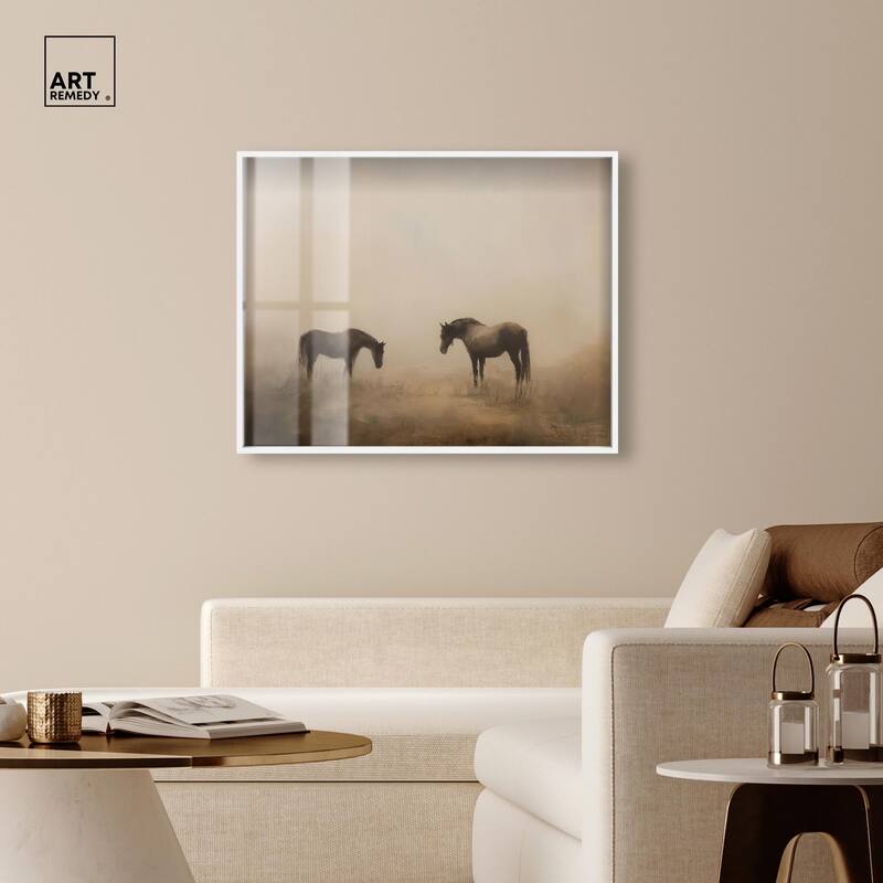 Equine Duo II Shadowbox by Art Remedy
