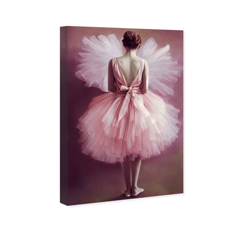 Wynwood Studio Fashion and Glam Ballerina II Pink and Traditional Wall Art Canvas Print