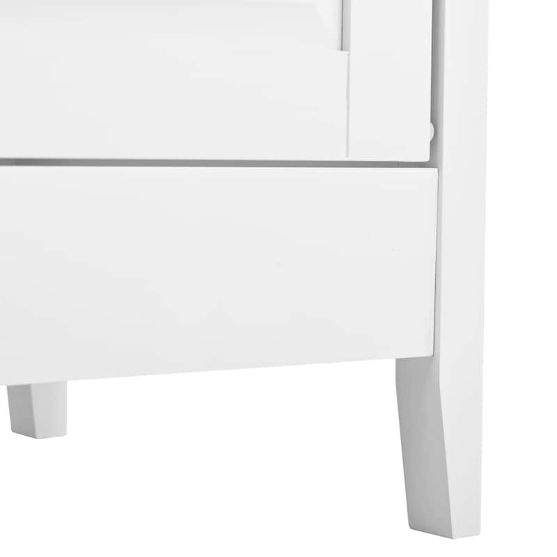 White Dresser for Bedroom, 6 Drawer Dresser with Wide Drawer and Metal Handles, White Dresser, Wood Dressers & Chests of Drawers