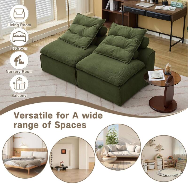 Versatile Modular Sofa with DIY Options and Comfort Features for Any Living Space