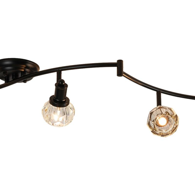 Versatile Adjustable Crystal Track Light Linear Island Spotlight