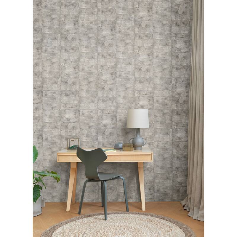 Advantage Clay Grey Stone Wallpaper - 20.9 x 396 x 0.025