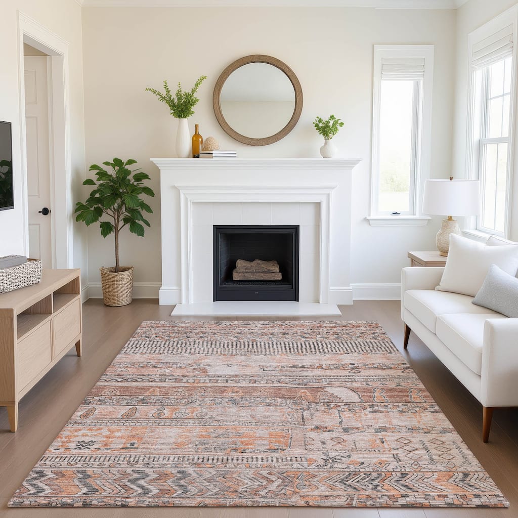 Premium Washable Super Soft Modern Global Mayfield Rug