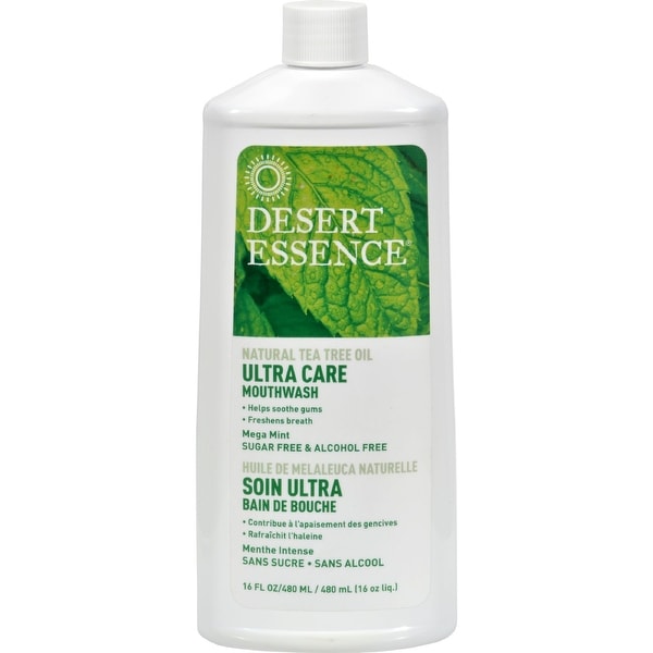 Desert Essence Mouthwash - Tea Tree U/Care Mint - 16 fl oz