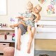 preview thumbnail 10 of 13, Max and Lily Twin over Twin Low Bunk with Slide and Curtains