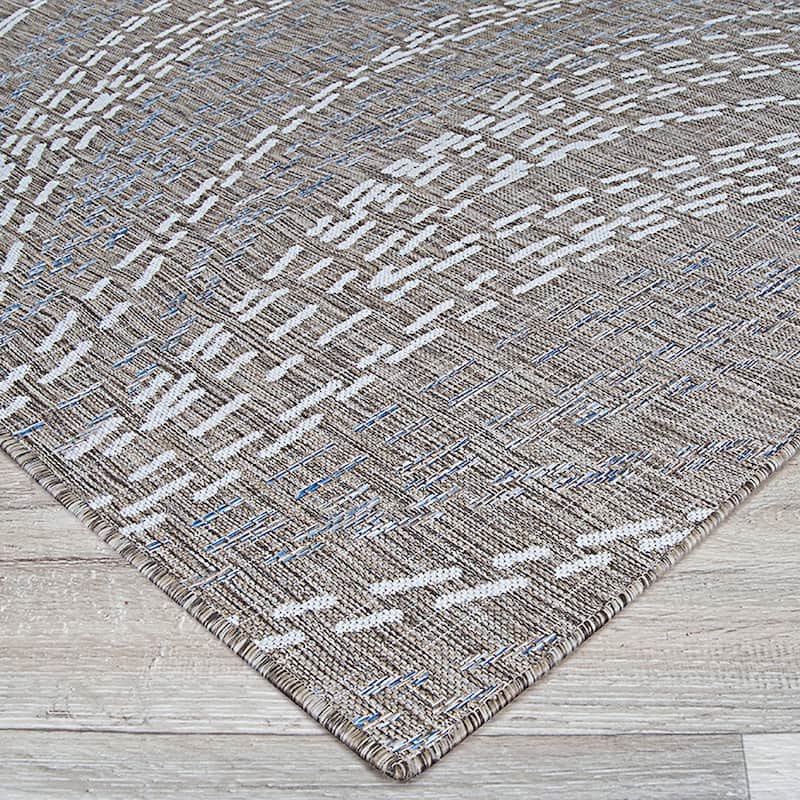 Grace Charles Taupe Indoor/ Outdoor Area Rug