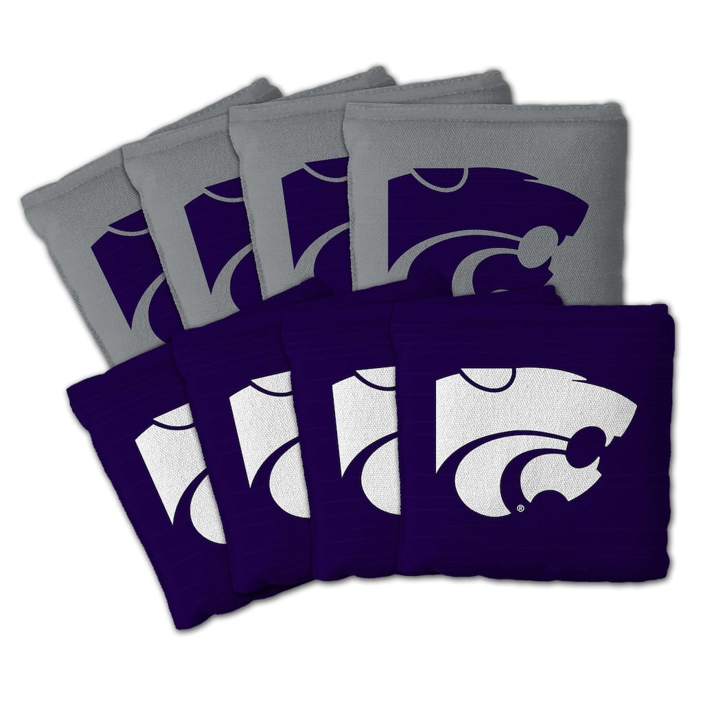 Kansas State Wildcats NCAA Dual Sided Pro Stop & Slide Cornhole Bags