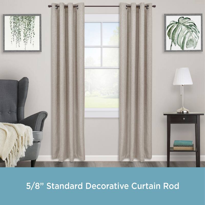 Kenney® Alanis 5/8" Standard Decorative Window Curtain Rod