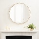 preview thumbnail 9 of 55, Kate and Laurel Viona Round Scalloped Mirror