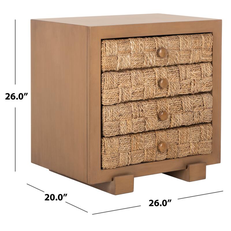 SAFAVIEH Couture Thuraya Woven Wood Nightstand