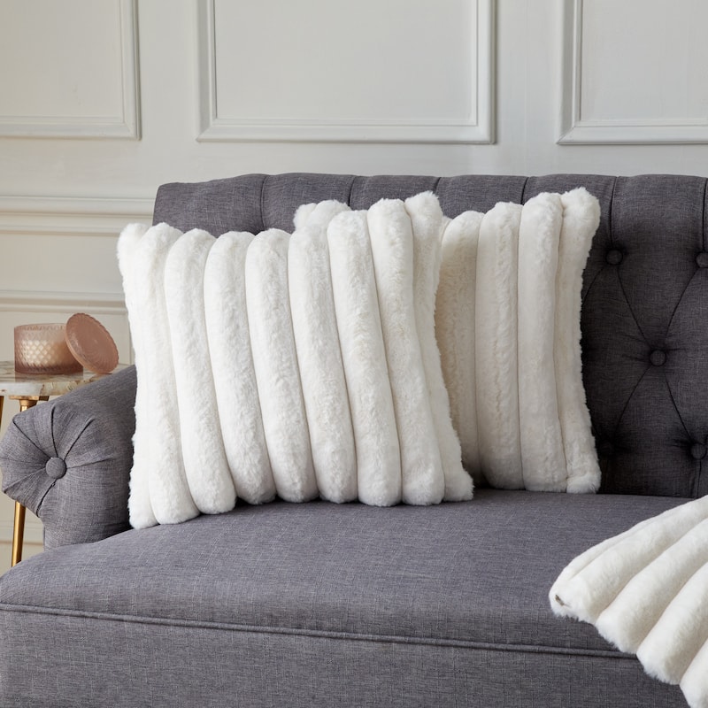 Sorra Home Indoor Knife Edge Pillow Set of 2
