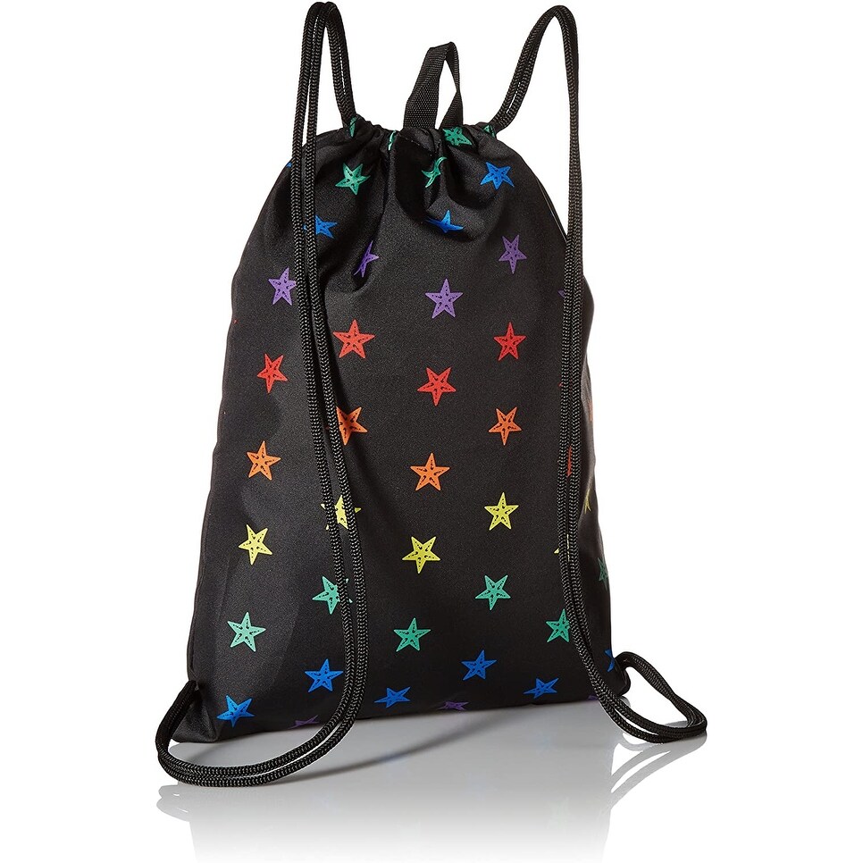 rainbow drawstring backpack