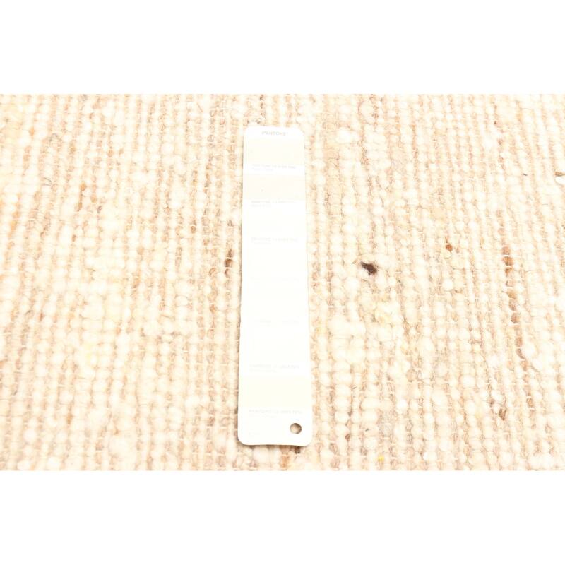 ECARPETGALLERY Braid weave Sienna Cream Wool Rug - 5'0 x 8'0