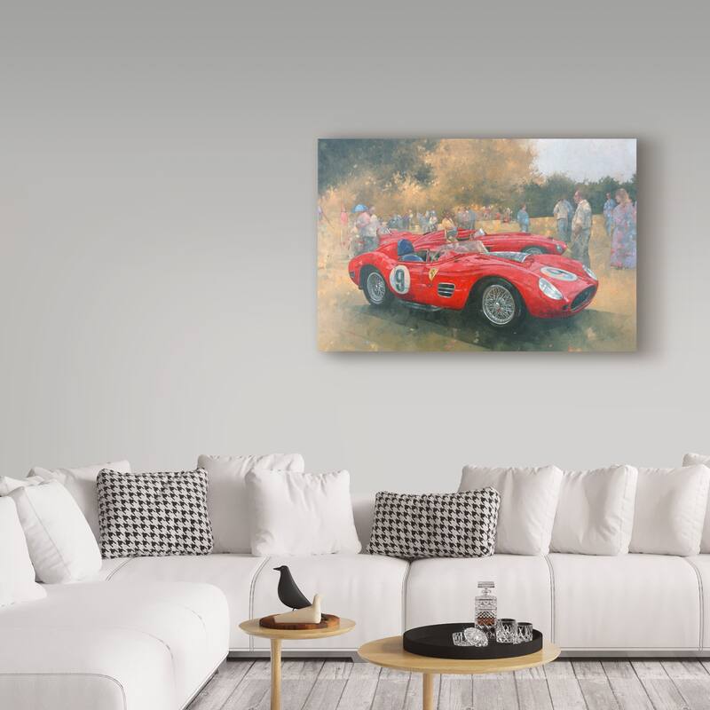 Peter Miller 'Ferrari, day out at Meadow Brook' Canvas Art