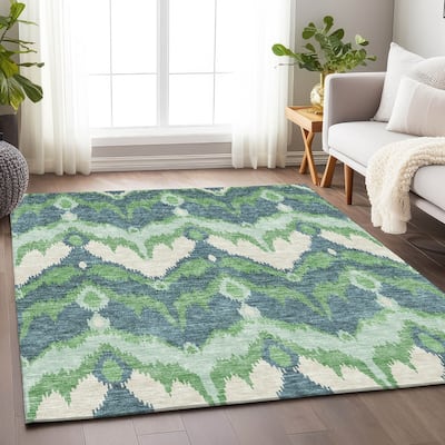 Premium Washable Super Soft Modern Ikat Mayfield Rug