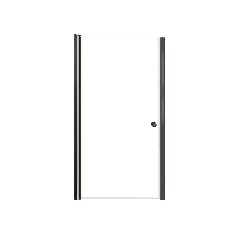 Transolid LSD367006C Lyna 70" High x 36" Wide Pivot Frameless Shower - Matte Black