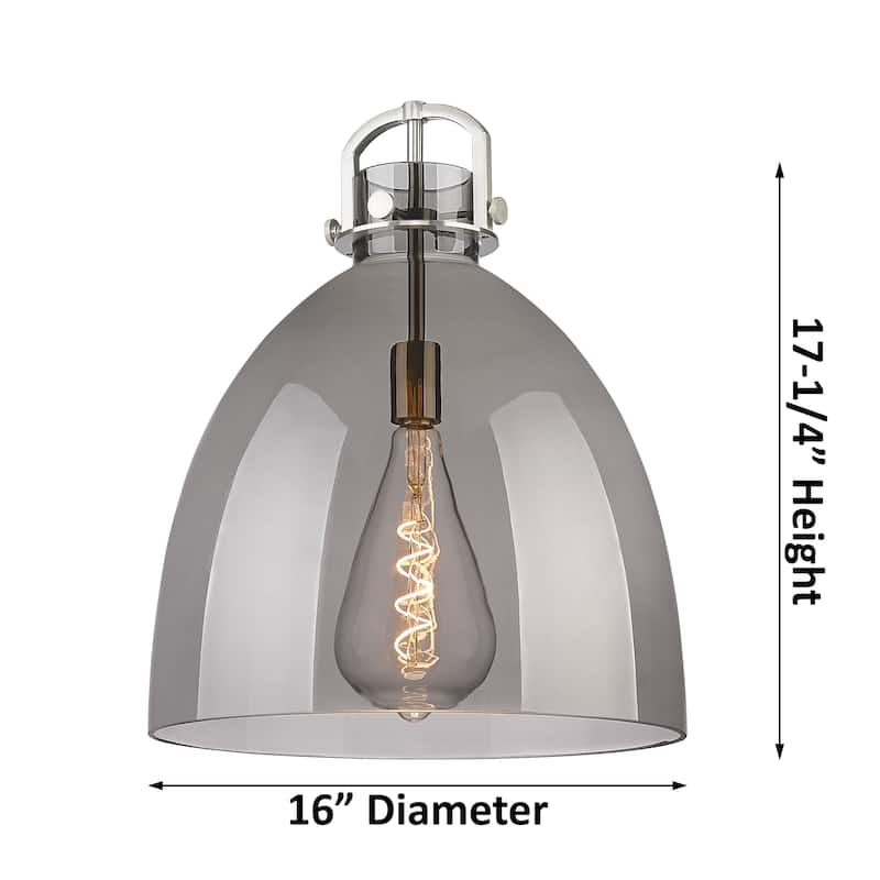 Innovations Lighting Newton Bell - 1 Light 16" Stem Hung Pendant