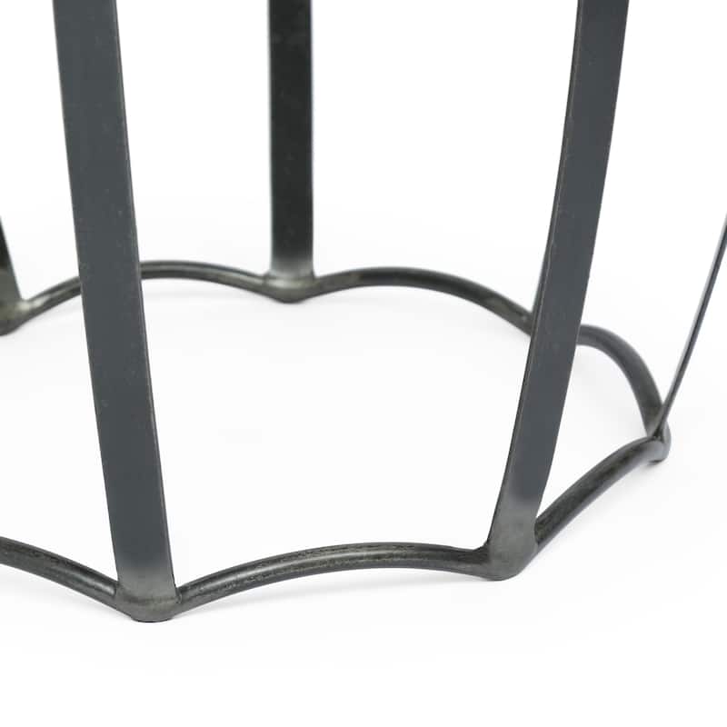 Wiers Modern Industrial Handcrafted Mango Wood Side Table by Christopher Knight Home - 21.75" L x 21.75" W x 25.00" H