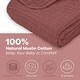 preview thumbnail 3 of 3, Baby Muslin Blanket - Large 40" X 40", Wine, By Comfy Cub - Wine
