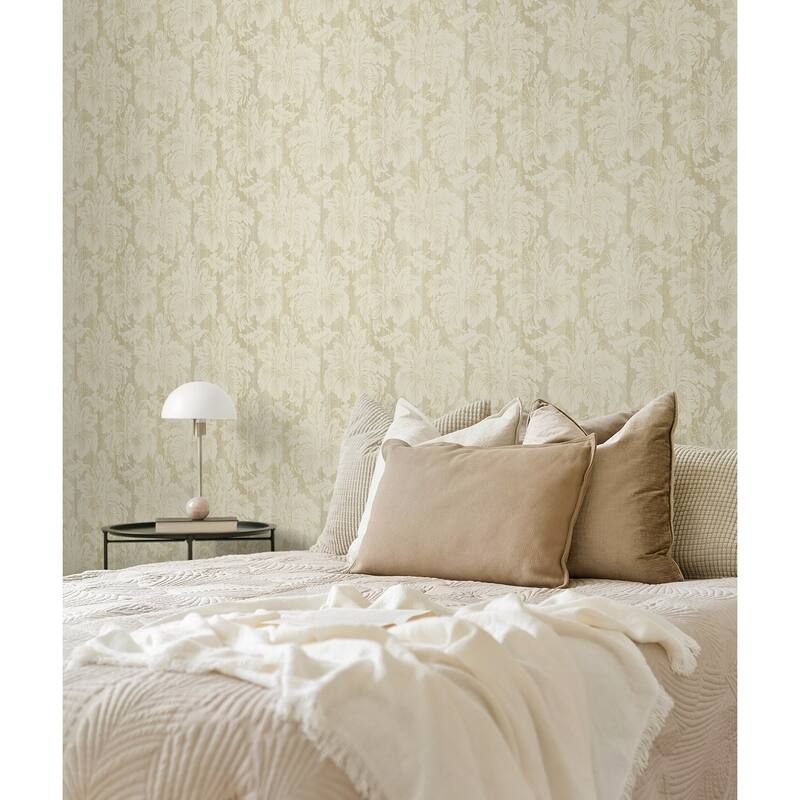 Seabrook Designs Portia Floral Unpasted Wallpaper