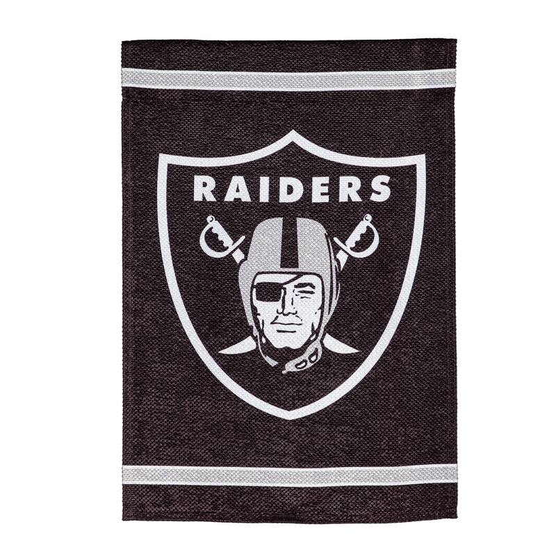 Embossed Suede Flag, House Size, Las Vegas Raiders