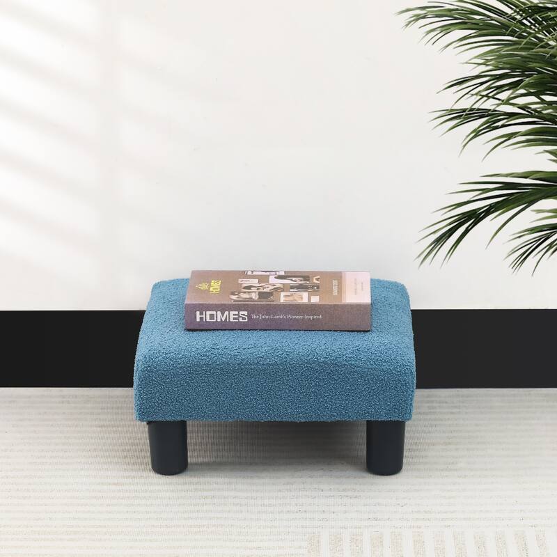 Adeco 15'' Small Ottoman Upholstered Foot Rest